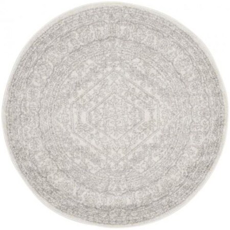 Safavieh 12 x 12 ft. Adirondack Round Power Loomed Rug; Ivory & Silver ADR108B-12R